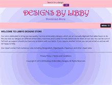 Tablet Screenshot of libbysembroiderydesigns.com